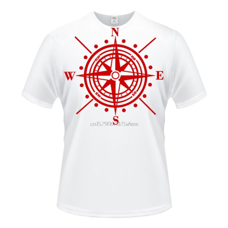 Unisex Clothing Oversized Tshirt Compass Print Fashion Interesting ShortSleeved High Quality Printed 100 Cotton European Size