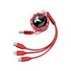 LDEPG1 Car Logo Fast Charging Cable 3 In 1 UsB Cable Type C Micro USB Key For Tesla Model 3 Y Coil Cybertruck Bonina X Juguete Roadster