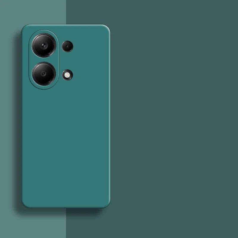 Stoßfeste Handyhülle aus flüssigem Silikonkautschuk für Xiaomi Redmi Note 13 12 Pro 13ProPlus 12S K70E 13C Poco X6 Pro 5G 4G Soft Cover