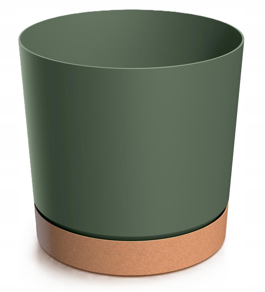Round Plastic Planter Pot with Saucer, Tubo
