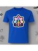 Yoga Chakras Emblem Print T-shirt