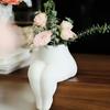 Fashionable Creative Figure Flowerpot Desktop Ornament Dried Flower Arrangement Nordic Style Seated Flowerpot Home Decoration
