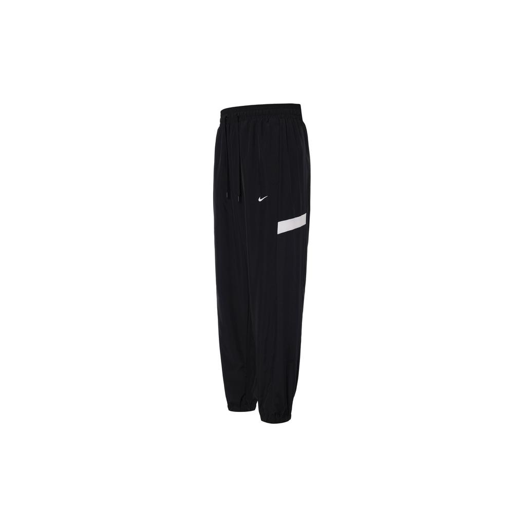 Nike Icon Retro Lightweight Breathable Loose Comfortable Woven Basketball Casual Pants Men Bottoms Black White FZ0251010