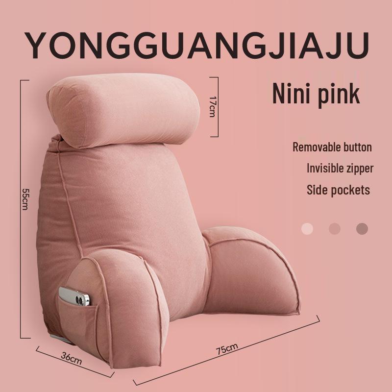 Comfortable Reading Pillow with Lumbar & Neck Support for Dorms, Bay Window, or Bed.