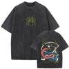 Washed Vintage Anime Hunter X Hunter T-shirt Phantom Troupe Spider Shizuku Merch T Shirt Men Women 90s Manga Oversized T-shirts