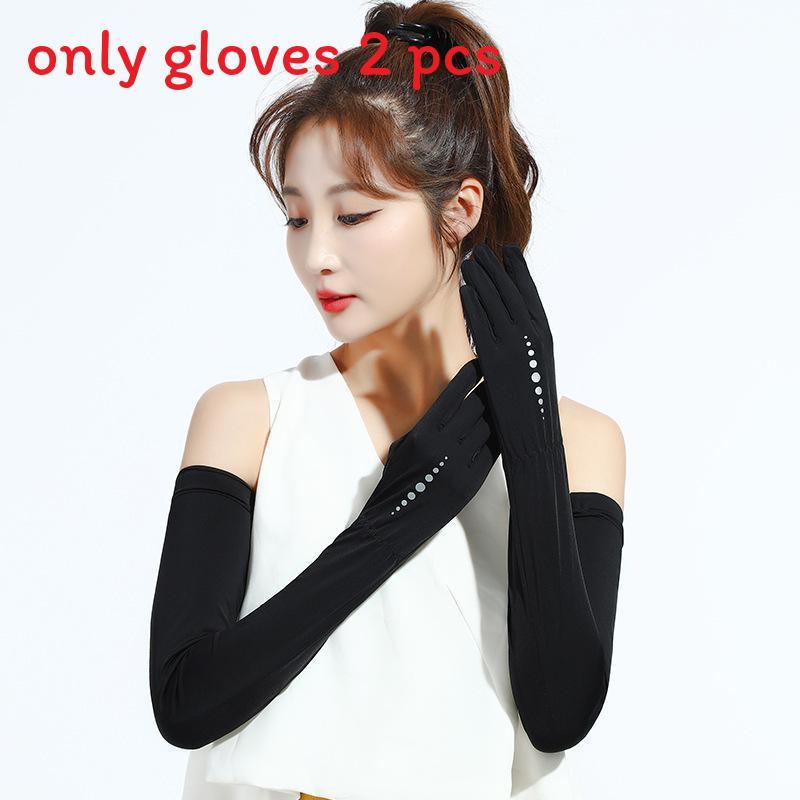 

Summer Sunblock Arm Sleeves With Breathable Nylon Material For Outdoor Sports чёрный