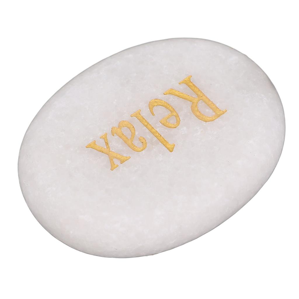 Inspirational Stone Engraved Letters Marble Stone for Encouragement Decoration Holiday Present