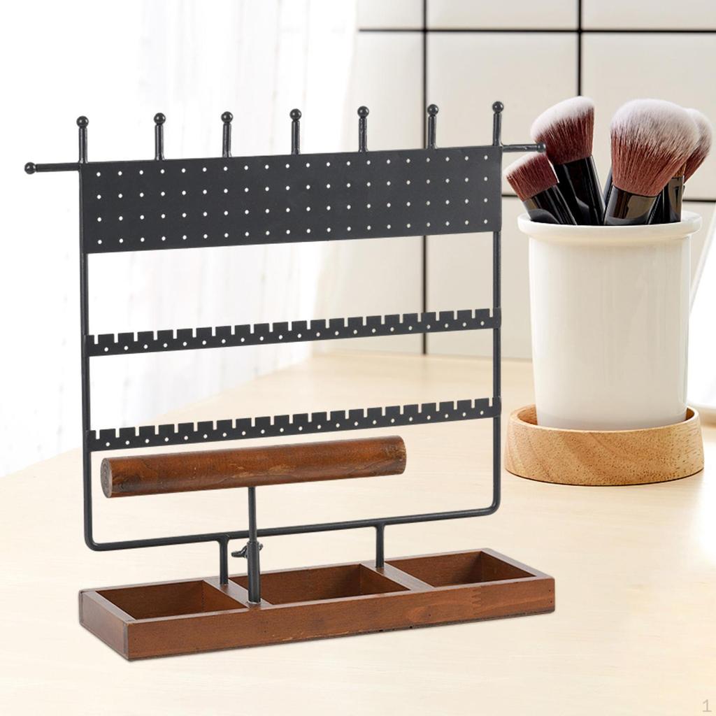 Jewelry Display Rack Holder Earring Rack, Tower Necklace Organizer for