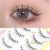 Dream Deer 5 Pairs False Eyelashes A Type Eyelashes Upgraded Lash V-shaped 0.14mm Transparent Stem Soft Natural Eye Lashes Mink