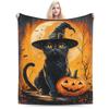 Halloween Pumpkin Autumn  ()(1) Blanket Quality Warm Soft  Bedding Throws Winter Kids Adult Living Room Fashion Bedspread
