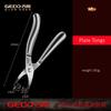 GEDO Ultra Thick Kitchen Hot Plate Tongs Anti-heat Dish Clamp with Pure Silicone Jaws Ergonomic Handle Clip for Baking Tray