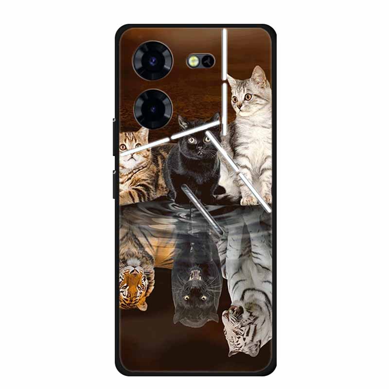 Luxury Case For Tecno Pova 5 Pro 5G TPU Soft Silicone Back Cover for Tecno Pova5 Pro 2023 LH8n Phone Cases Cute 6.78" New etui