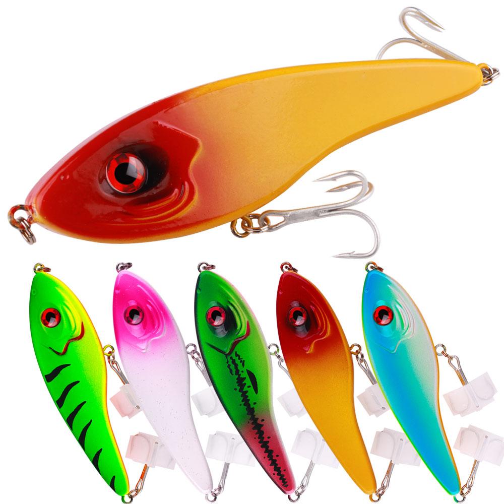 1PCS/Big VIB Sinking Swim Big Jerkbait Lipless Crankbaits Wobblers Vib Ratlin for Freshwater And Saltwater Pike Walleye