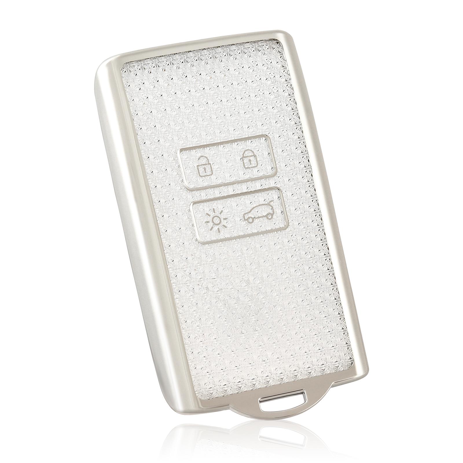 

For Renault Soft TPU Car Remote Key Case Cover Shell Koleos Captur Megane Clio Scenic Talisman Arkana for Dacia Sandero Card Fob