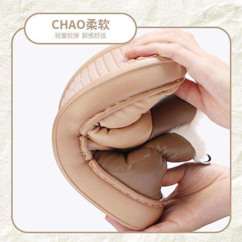 Warm Edge Wears Waterproof Cotton Shoes for Winter Warmth and Velvet Simple Couple Bag and Thick-soled Cotton Slippers