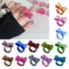 Resin Finger Rings Bowknot Rings Acrylic Cute Trendy Rings Colorful Bows Rings Statement Jewelry Gift for Women Girls
