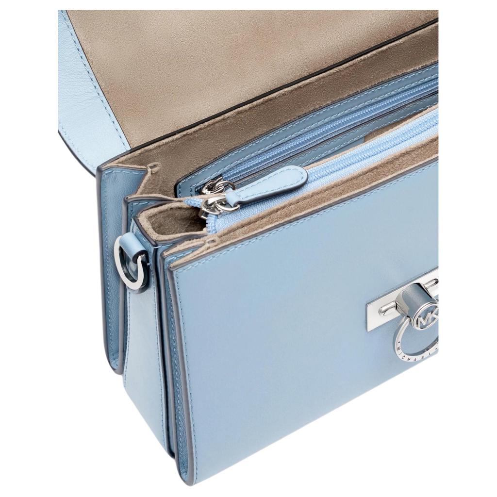 New MICHAEL KORS Hendri Cow Leather Shoulder Bag, Crossbody Bag Extra Small Women's Light Blue 32F0S1HC0L-464