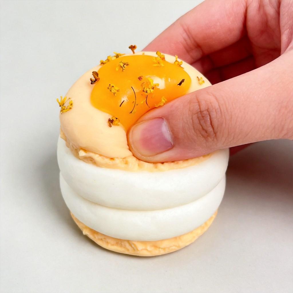 Food Grade Silicone Guihua Three Layer Souffle Stress Relief Toy For Kids And Teens
