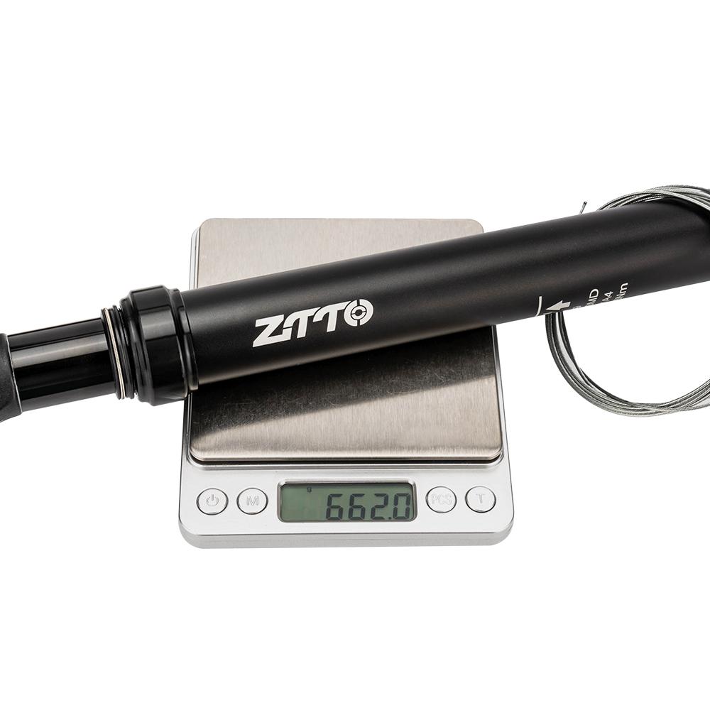 ZTTO MTB Bike Dropper Seatpost Adjustable Suspension Seat Post Tube 30.9mm 31.6mm Internal Routing Cable Remote 100mm Travel