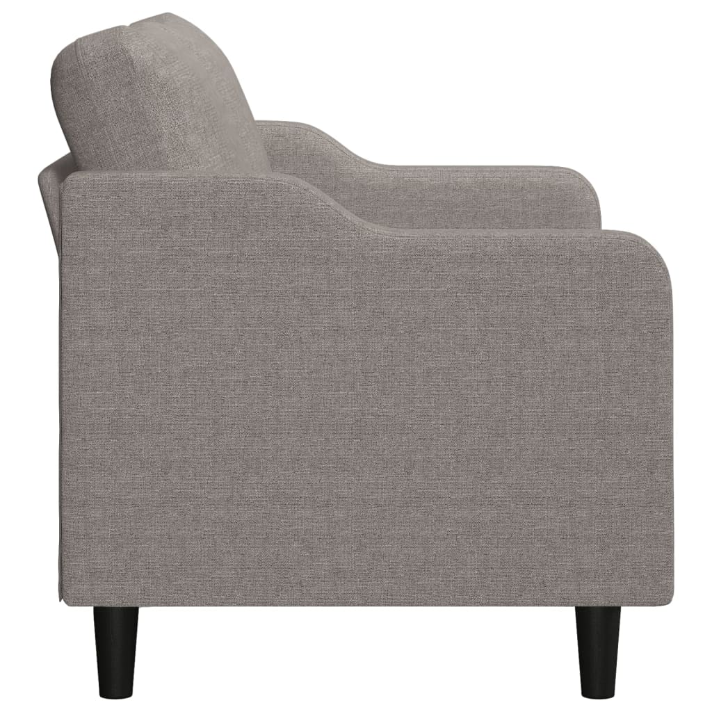 2 Seater Sofa Taupe 140 Cm Fabric