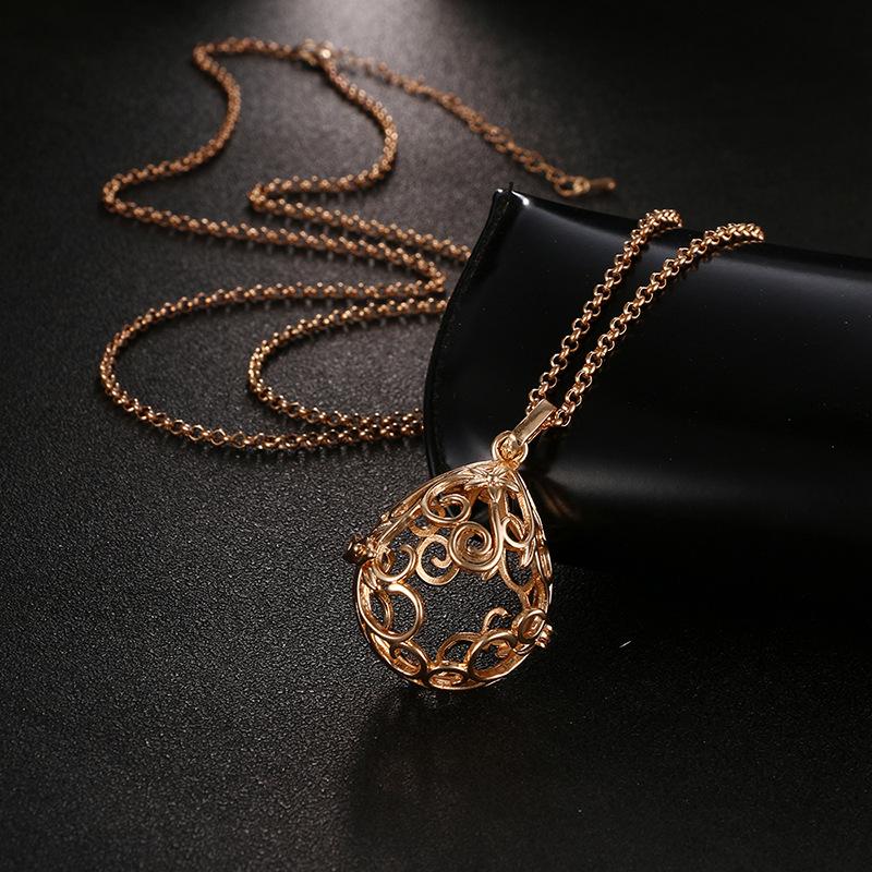Neue Aromatherapie Ätherisches Öl Diffusor Halskette Schmuck Quadratisch Hohl Parfüm Medaillon 16MM Musik Kugel Damen Anhänger Zubehör