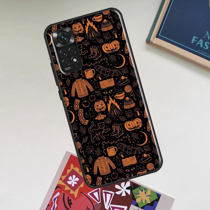 Autumn Leaves Fall Halloween Case For Xiaomi Redmi Note 12 Pro Plus 8 9 10 11 Pro 8T 9S 10S 11S 12S 9C 10A 10C 12C Cover