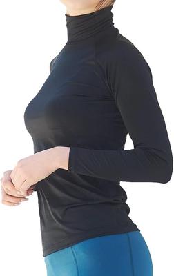 Glamor YOGA by Glamore Sports High Long UV Moisture Quick Size FT0270 Innerwear, Neck, Sleeve, Protection, Wicking, Drying, Stretchy, Women's, M,