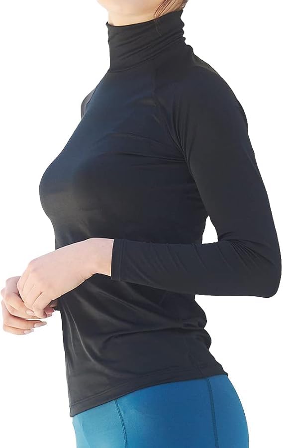 

YOGA от glamore Sports High Long UV Пот Быстро FT0270 [Glamore] Нижнее белье, Шея, Рукав, Защита, Впитывающий, Сушащий, Эластичный, Женский, L, Черный, чёрный