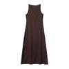 European and American Style, New Women's Clothing, Foreign Style Simple French Slim Linen Suspender Long Dress