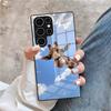 Cute Giraffe Phone Case For Samsung S26 S25 Plus S20 S20 Plus S22 Ultra S23 FE S21 Plus S21 Ultra Glass Cover