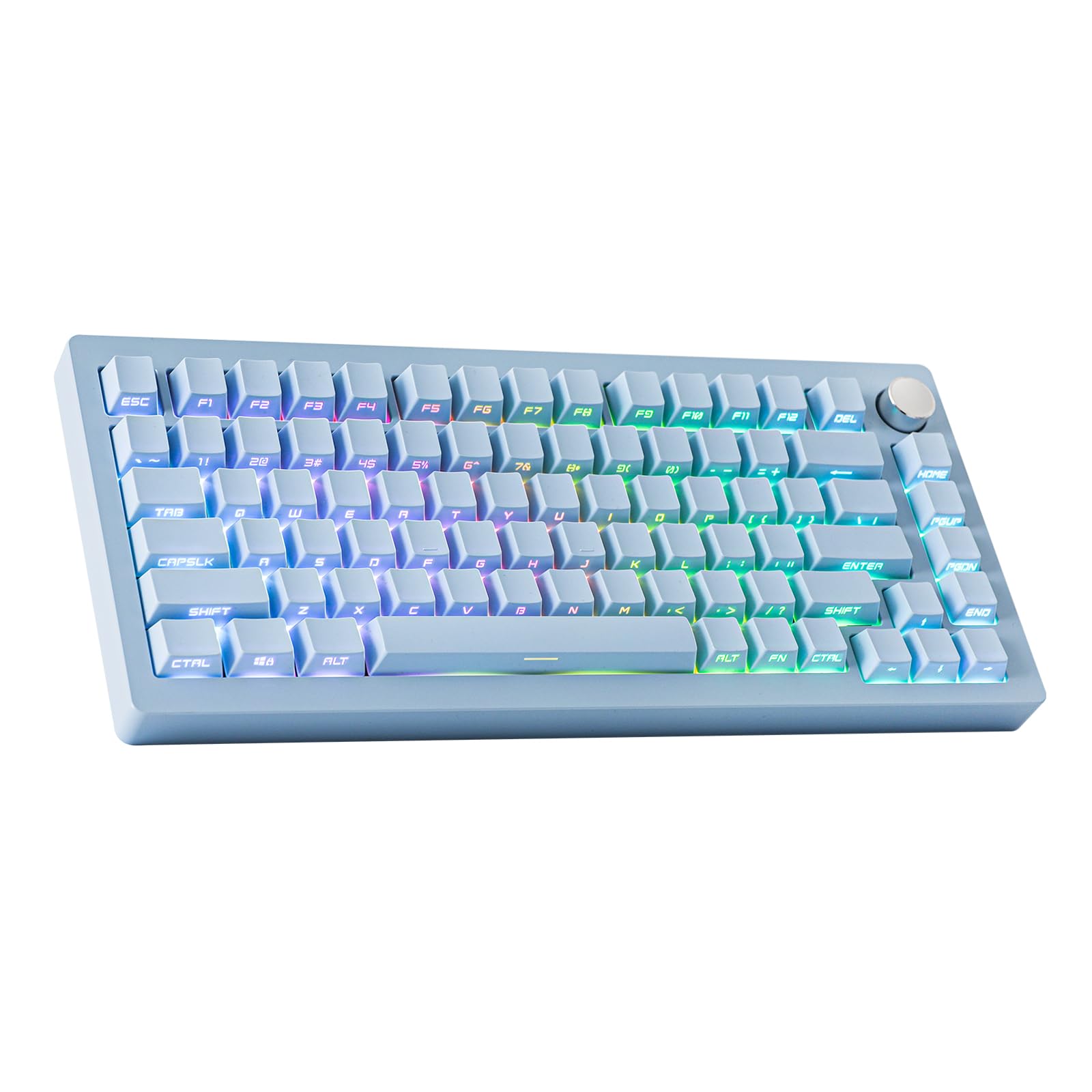 

EPOMAKER Tide75 QMKVIA Wireless Gaming Keyboard 75% Aluminum Mechanical Keyboard Hot Swap Creamy Keyboard with FR4 Plate Bluetooth2.4GhzUSB-C RGB