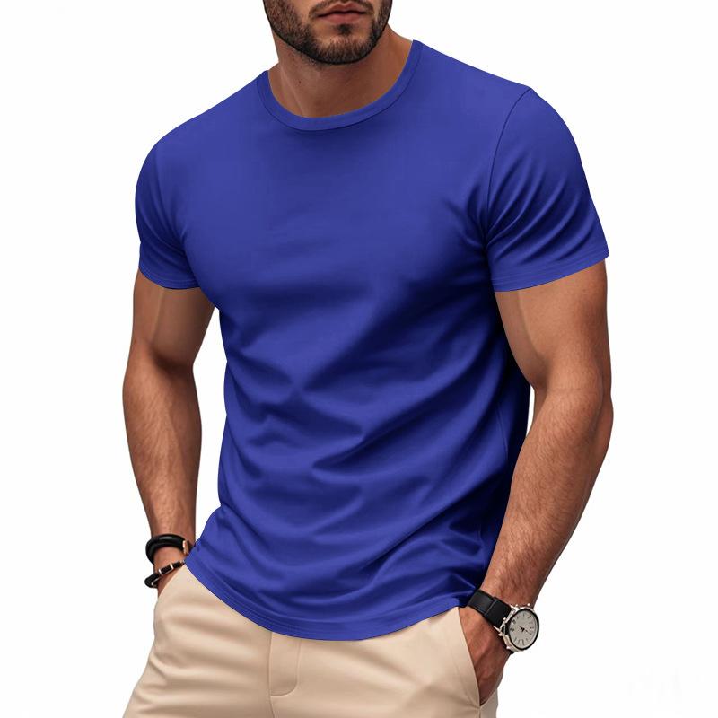 Unisex Asiatisches Schnelltrocknendes Atmungsaktives Einfarbiges Kurzarm Marathon Fitness Nadelöhr T-Shirt
