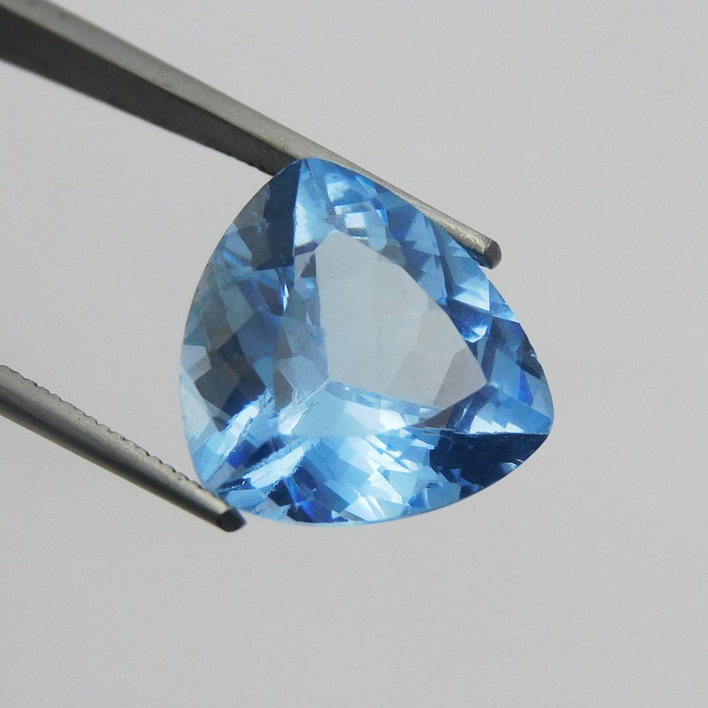 Natural 6.45 Carat Trillion Shape Blue CERTIFIED Sapphire Loose Gemstone P-1153-S