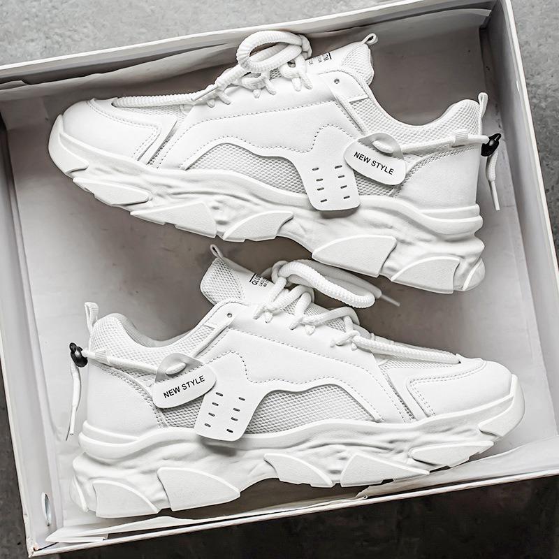 Men's Shoes Summer New Breathable Mesh Shoes Men's Trend Versatile Platform Sports Shoes Casual Running Trendy Shoes