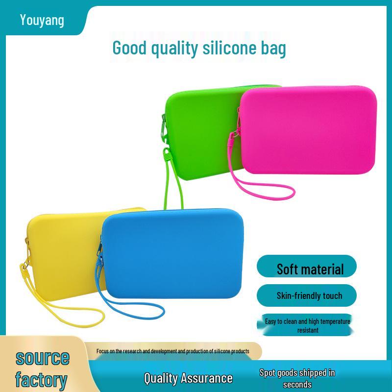 Women's Silicone Multifunction Wallet: Waterproof Makeup & Card Holder Handbag