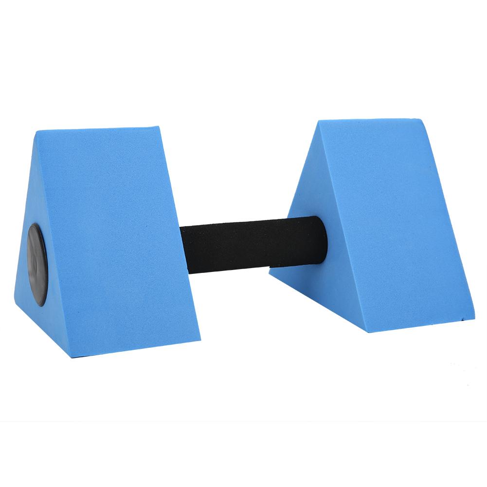 2PCS Triangle Dumbbell EVA Water Weight Barbell Children Swimming Fitness EquipmentBlue