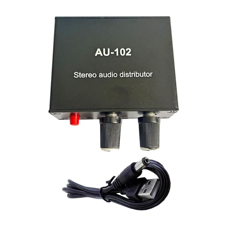 

1x2 auditory Distribution Device Signal Pre-amplifier Amp Headphone Amplifier Board Connect Multiple Devices with Ease 1