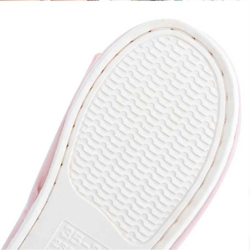 Microfiber indoor slippers, winter slippers, noise-reducing living room slippers, office slippers
