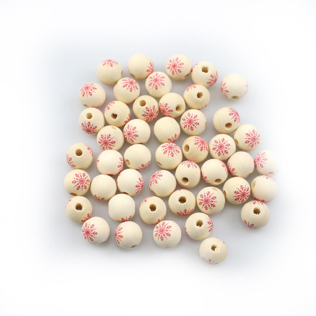 Wood Separation Beads DIY Decoration Spacer Balls Pocket-Size Sewing Bead Set Bracelet Charms Jewelry Handmade Needlework