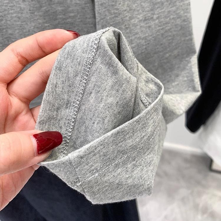 Slant Shoulder Long Sleeve Women's Clothing Style Interior Wide Truffle Shoulder Base Autumn Winter Shirt