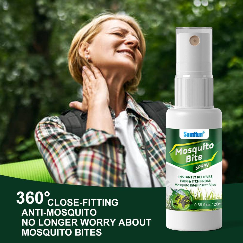 Sumifun 20 ML Mugwort Mosquito Bite Spray Summer Outdoor Essential Children's Summer Itching Agent, Skin Agent,Mosquito Bites ,Gentle Fresh Aroma