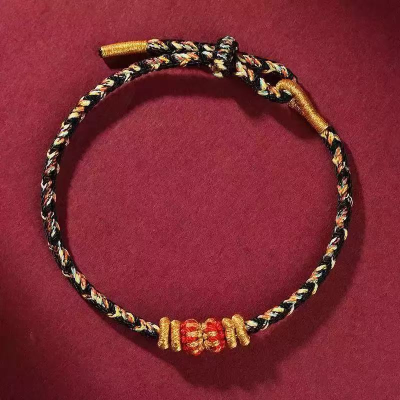 Braided Coloful Rope Lucky Adjustable Bracelet Bangle Women Men Friends Lovers Gift