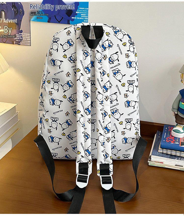 Hello Kitty Double Shoulder Backpack for Students - Cute Cartoon Design for Middle & High School Travel & Campus Outings.