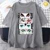 Summer New Anime Graphic Printed T-shirt Unisex Fashion Casual Round Neck Loose Short Sleeve Tees