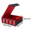 Four-Row PU Leather Diamond Card Storage Box with Double Windows for Pokemon and Three Kingdoms