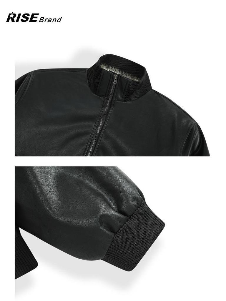 2025 Retro Skórzana Kurtka Pilotka Mountain Eagle - Zimowa Bawełniana Odzież Wierzchnia Męska i Damska