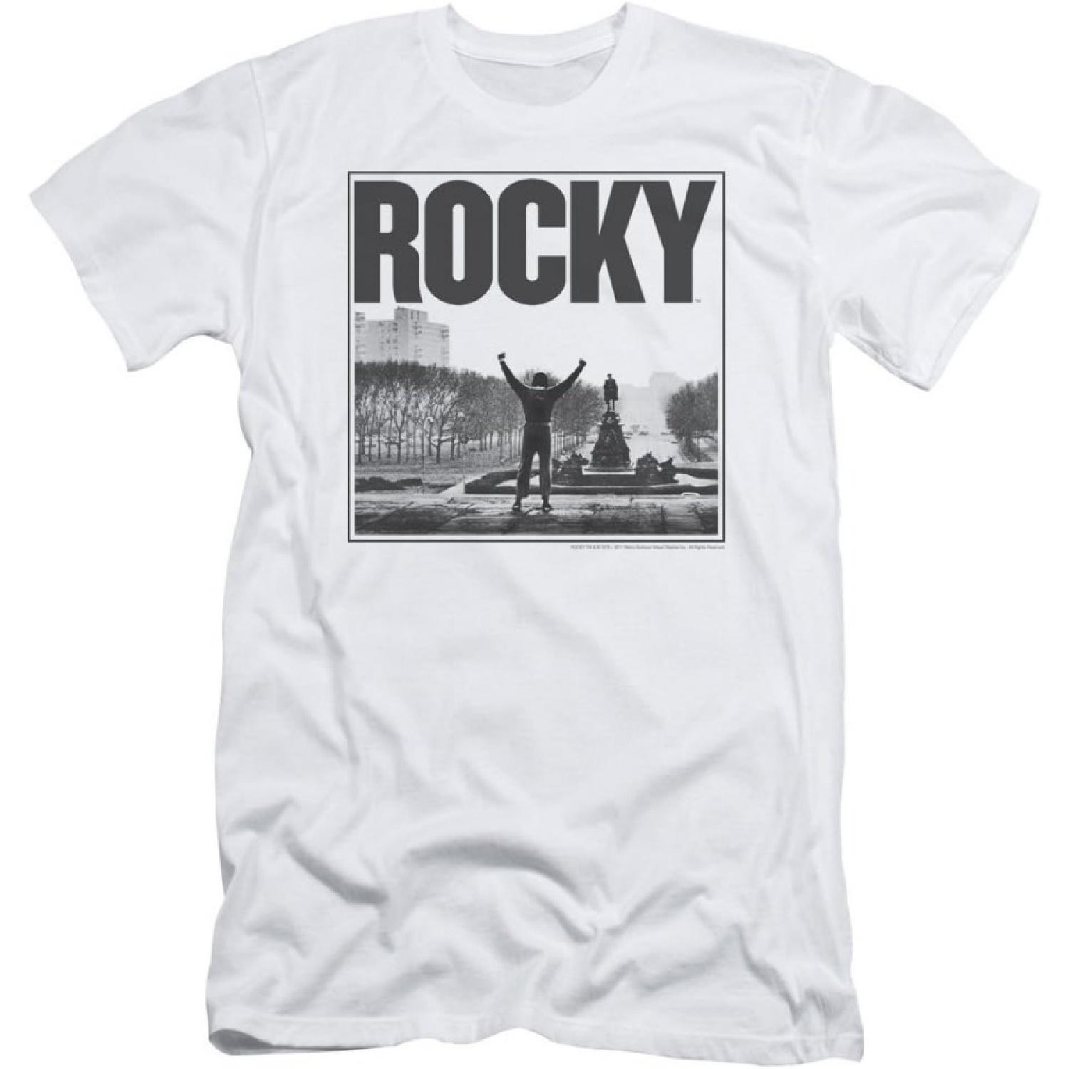 A&E Designs Белая футболка Rocky Slim Fit Топ Лестница S