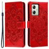 For Motorola Moto G54 5G Case PU Leather Mandala Imprinted Design Wallet Phone Cover