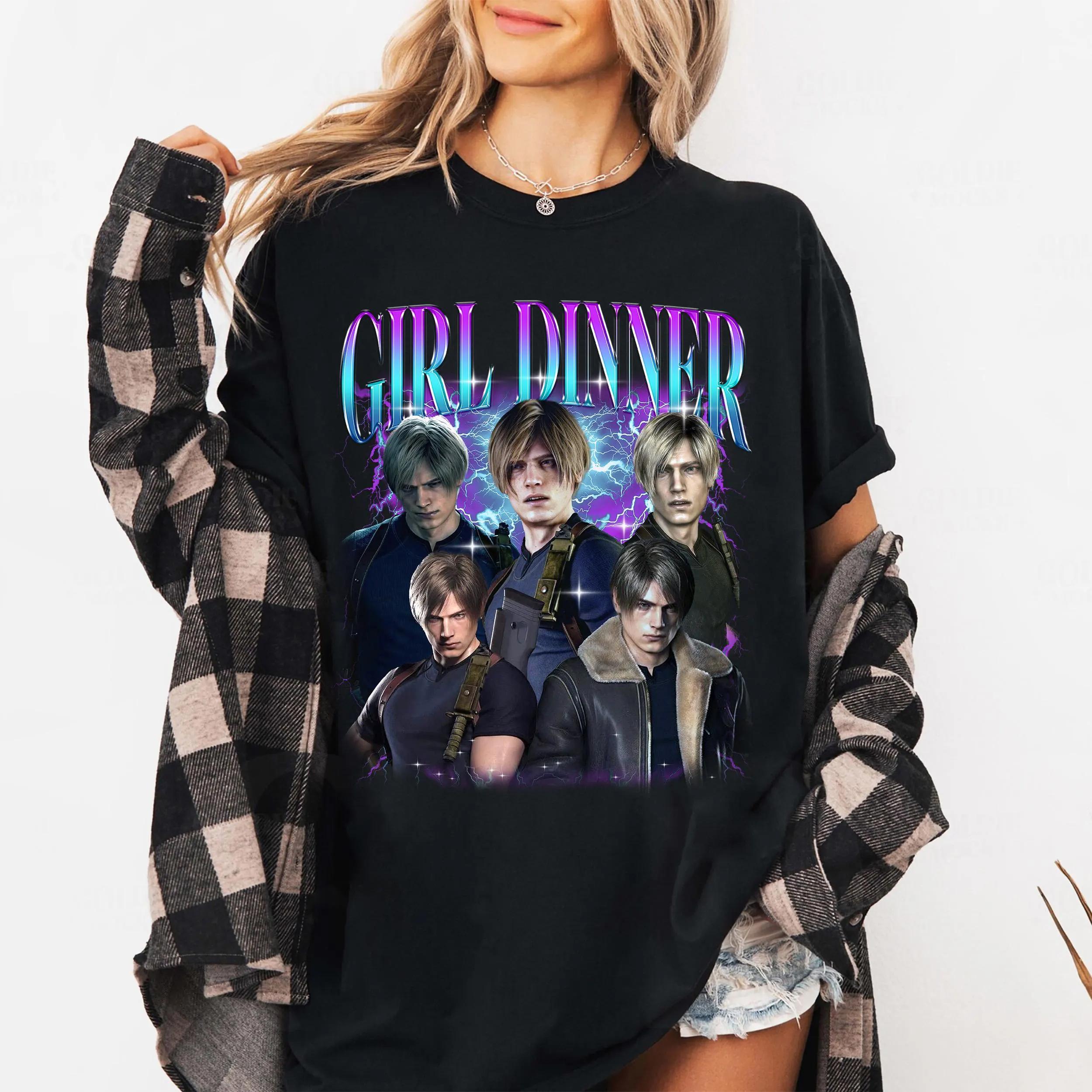 Resident Evil Leon S Kennedy Pirated Tshirts Game Tshirts Unisex Retro Resident Evil Theme Tshirts S