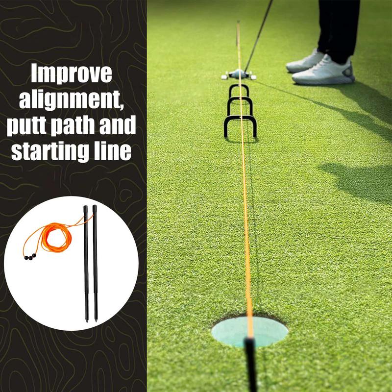 Golf Alignment Stick Portable Putting Practice Club Accessories For Green Backyard Drill Indoor Home Golf Course Practice